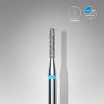 Staleks Diamond “Cylinder” Rounded Nail Drill Bit Blue Expert 1.4mm/8mm